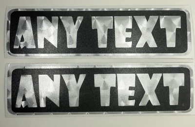 $12.99 • Buy 2 Personalized Stickers Motorcycle Helmet Decal Custom Harley Davidson Bike Moto