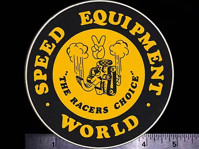 SPEED Equipment World - Original Vintage 1960's 70's Racing Decal/Sticker B • $14.50