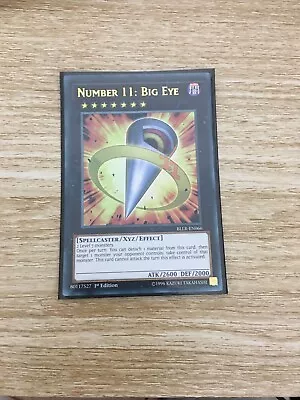 Yu-Gi-Oh Number 11: Big Eye BLLR-EN066 Ultra Rare 1st Edition NM • $6.96