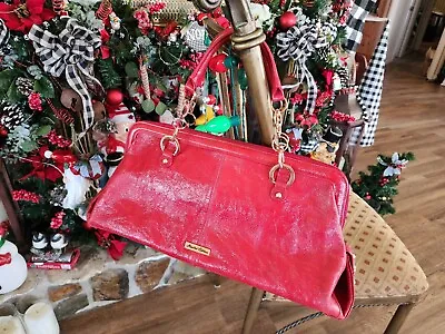 La Gioe Di Toscana The Italian Collection By Sharon Gioe Red Leather Handbag  • $35.89