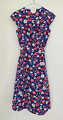 Kate Spade New York Daisy Floral Dress Cotton Poplin Size 2 XS BNWOT Blue Pink • $90