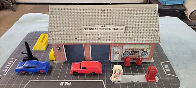 Vintage Marx Colonial Service Gas Station - Many Pieces - Toy • $249.99