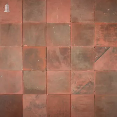 6” X 6” Quarry Tiles Batch Of 217 Reclaimed Red Floor Tiles - 4.8 Square Meters • £780