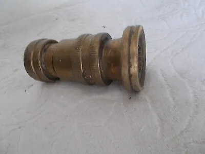 Vintage Brass Fire Hose Nozzle Made In Canada • $9.95