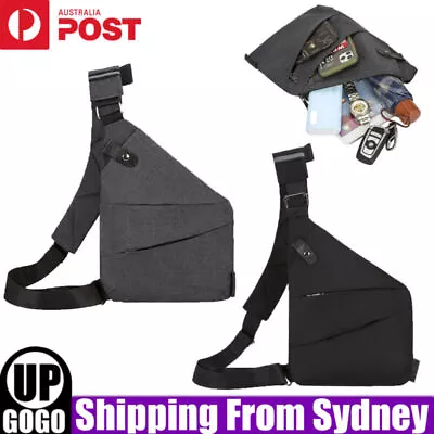 $14.65 • Buy Waterproof Bag Personal Anti Theft Shoulder Man Pocket Portable Chest Travel AUS