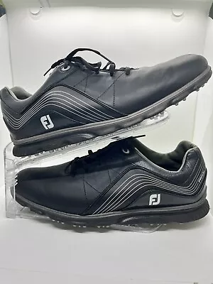 Footjoy FJ Pro/SL Spikeless Golf Shoes 53273 Black Size 13M • $39