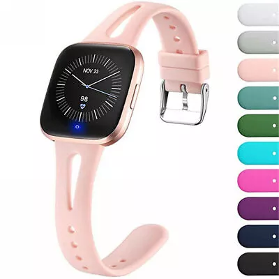 For Fitbit Versa 2 3 Versa Lite/Sense Slim Silicone Sport Watch Band Soft Strap • $8.97