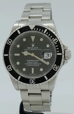 Rolex Ref 16610 Steel Automatic 40mm Oyster Perpetual Submariner Date On Oyster • $14000