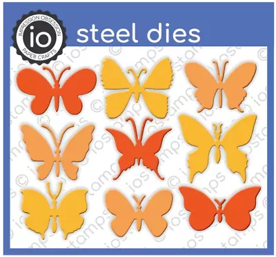 Impression Obsession Medium Butterflies Metal Cutting Die Stencil DIE255-Y • $17.10