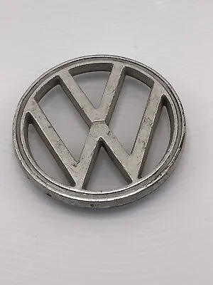 $5 • Buy Vintage VW Emblem Hood Badge 113 853 605b 3 1/4 Inch Diameter 3 Prong Silver