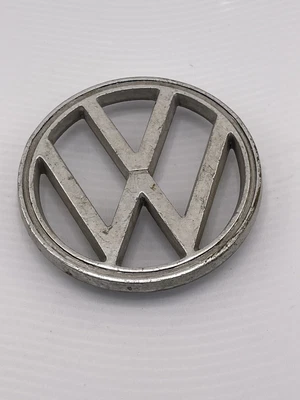 $5 • Buy Vintage VW Emblem Hood Badge 113 853 605b 3 1/4 Inch Diameter 3 Prong Silver