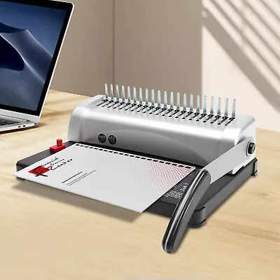 A4 Binding Machine 21-Hole 450 Sheet Paper Punch Binder Machine With Starter • £56