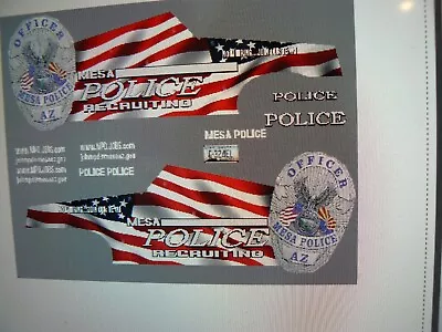 Mesa  Arizona Police Recruiter R Tahoe Decals  1:64  Two For One Money • $10.99