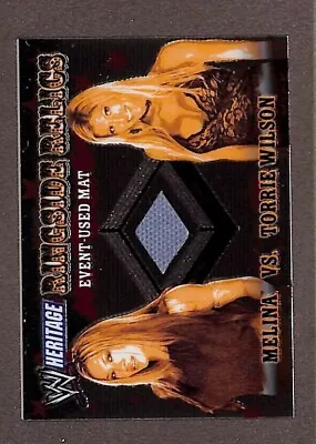 2005 Topps Heritage Ringside Relics Melina Torrie Wilson Used Mat American Bash • $3.99