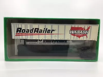 HO Bowser Wabash 53’ Roadrailer Plate Wall Truck Trailer Unassembled Kit • $24