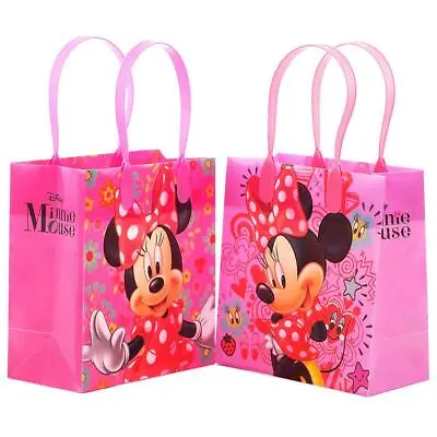 12PCS Disney Minnie Mouse Goodie Party Favor Gift Birthday Loot Bags Licensed  • $17.98