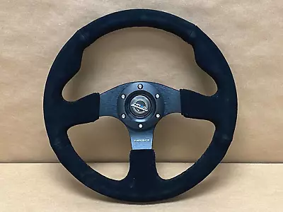 SALE NRG Steering Wheel 320mm Race / Sport Black Suede X Black Stitching • $114.90