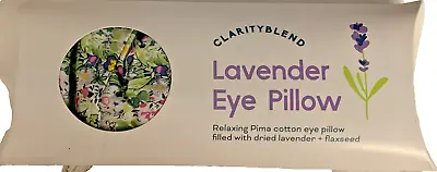 Clarity Blend Lavender Eye Pillow Peacock Feathers Meditation Yoga Relaxation • £7.50