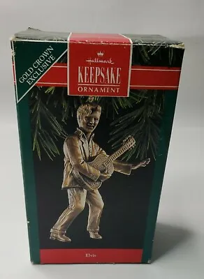 Hallmark Keepsake Ornament 1992 Elvis * Brass Plated • $4.98