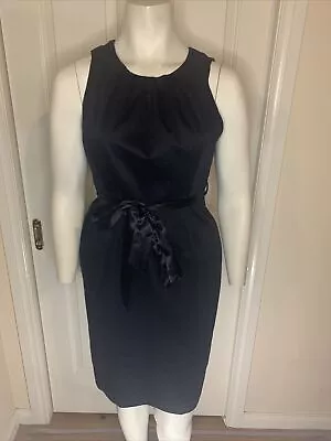 Basque Petites City Black Dress Size 16 With Belt • $35