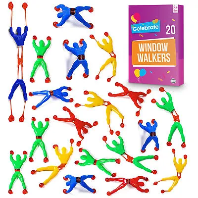 20 Window Crawler Sticky Wall Walker Man Kids Birthday Party Bag Fillers Favours • £3.99