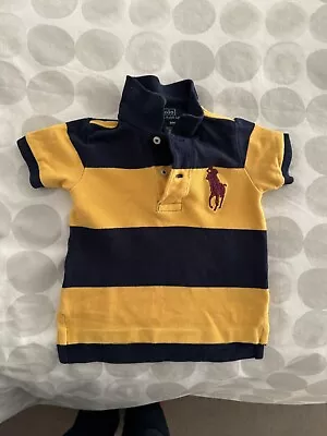 Ralph Lauren Baby Boy Polo T-shirt Size 9 Months • £7