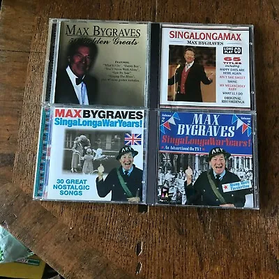 4 Max Bygraves CD Album Bundle 50 Golden Greats & SingaLongaWarYears! Vol 1 & 2 • £5.99