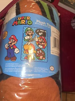 Franco Kids Bedding Super Mario Soft Micro Throw 46 In X 60 In Mario NEW • $15.99