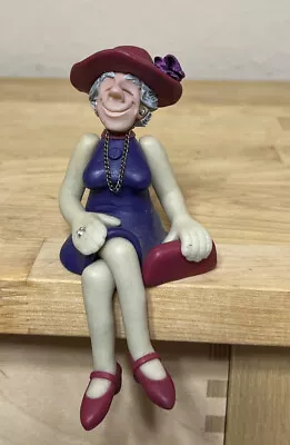 D Manning Limited Edition Shelf Sitter Old Lady Red Hat • $27.72