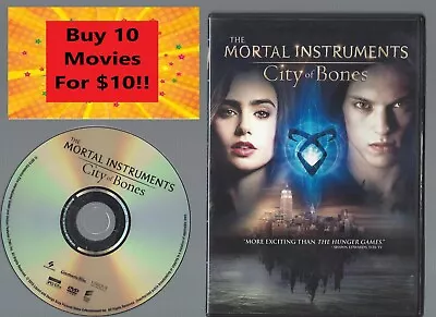 The Mortal Instruments: City Of Bones (DVD) Disc Cover Art Only • $3.97