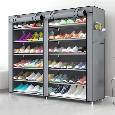 $74.80 • Buy 12 Tier Shoe Rack Shoe Organizer Shelf With Double Dustproof And Damp-Proof Cove