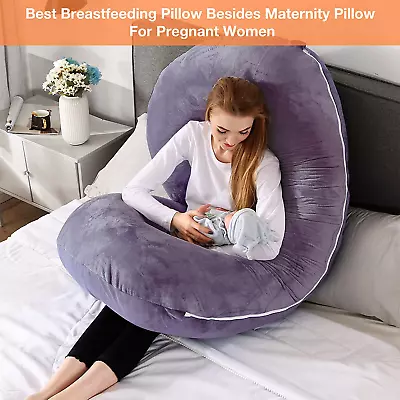 Chilling Home Pregnancy Pillows C Shaped Full Body Pillow For Pregnancy 28 Inch • $25