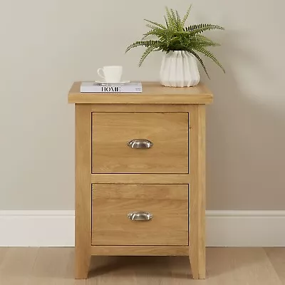 Cottage Oak Two Drawer Chest Cabinet  – Furniture ZNSO-07 • £145