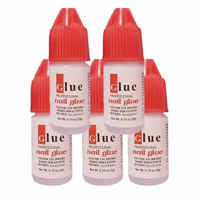 1-10 Professional Clear Nail Glue Strong Adhesive Acrylic False Nails Tip Art 3g • £1.89