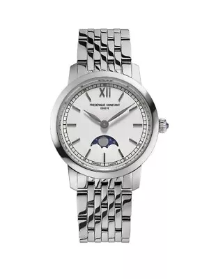 Frédérique Constant Slimline Silver Women's Watch - FC-206SW1S6B / NEW WITH TAGS • $479.99