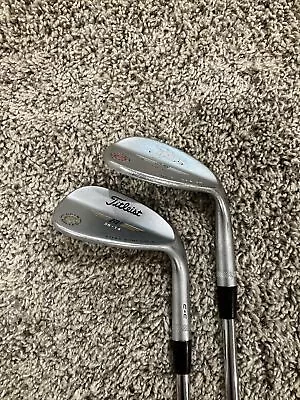 Titleist Vokey Spin Milled Tour Chrome Wedge Set 56 60 Sand Lob RH • $79.95