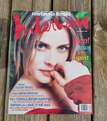  Vintage Andy Warhol’s Interview Magazine Nastassja Kinski December 1993  • $25