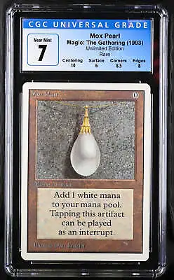 Magic MTG Mox Pearl [Unlimited Edition] Graded CGC 7 Near Mint • $5994.99