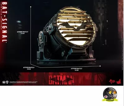 Movie Masterpiece THE BATMAN Bat Signal Floodlight 1/6 Figure Black Hot Toys New • $325.44