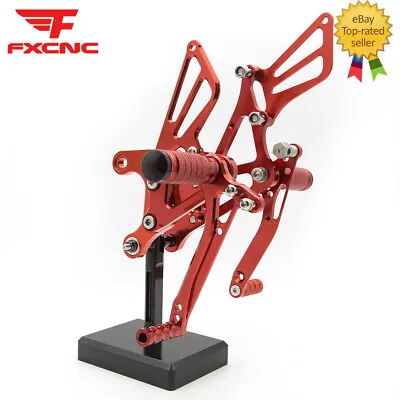 For Ninja ZX6R ZX636 2005 2006 2007 2008 Red CNC Rearset Footpeg Adjust Rised GP • $125.99