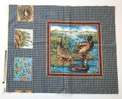 3 Mallard Ducks Quilting Craft Sewing Pillow Panel 17 3/4  X 22  • $6.99