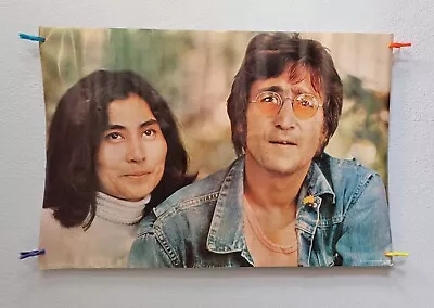 Vintage 1978 John Lennon Poster  John & Yoko  Poster By Pace Minerva 36  X 24  • $40