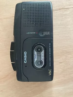 Casio  Micro Casette Recorder  Tp35 • £40