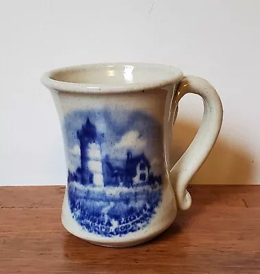 CHATHAM POTTERY Stoneware Mug Nobska Light Cape Cod 2012 Handmade High Fired • $15