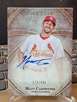 2014 Topps Five Star Matt Carpenter On Card Auto #fsa-mca Cardinals /499 • $12.99