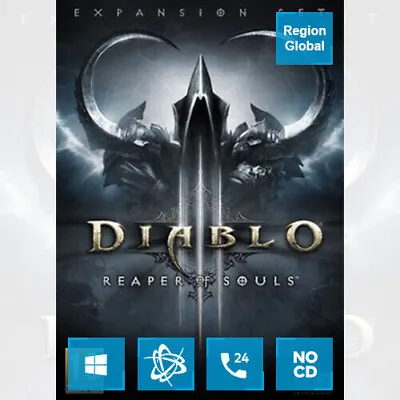 Diablo 3 III Reaper Of Souls DLC PC Battle Net [Region Free | Key] • $19.99