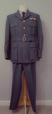 £105 • Buy Raf WW2 Mans Military Uniform 42  Chest Mens Jacket Trousers Shirt 1940s Style