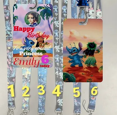 Lilo And Stitch Lanyard Neck Strap Id Holder Pin Trading • £15