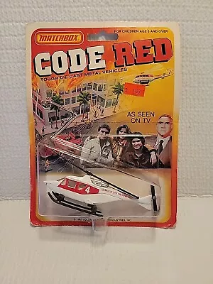 Matchbox - Code Red - Helicopter - ***New On Original Card*** • $2.50