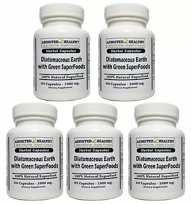 $36.49 • Buy 300 Diatomaceous Earth With Green SuperFoods Capsules